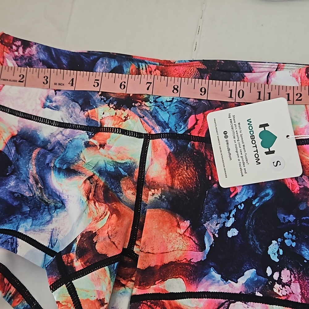 Wodbottom Color Splash Exercise Shorts,NWT, Small - Picture 7 of 7
